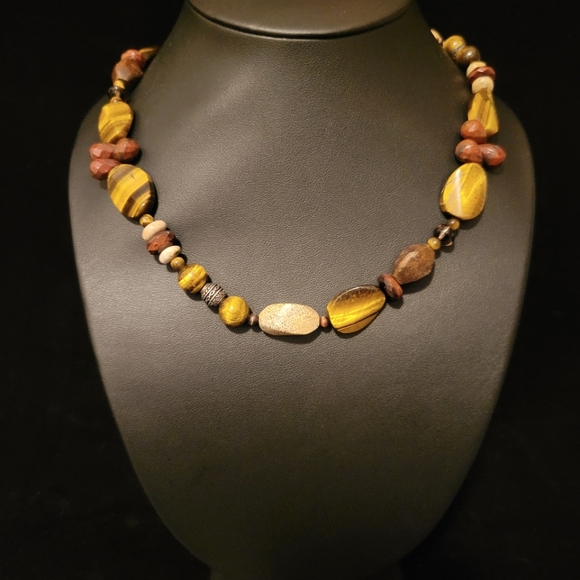 Studio Barse Jewelry - Estate Studio Barse Tigers Eye & Multi Stone Necklace